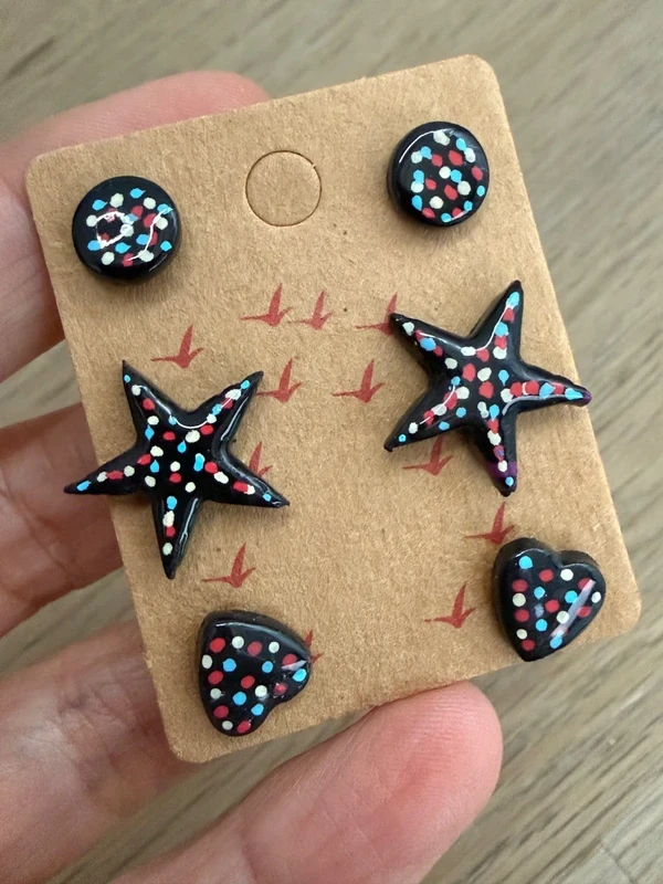Conjunto de 3 brincos – photo 2